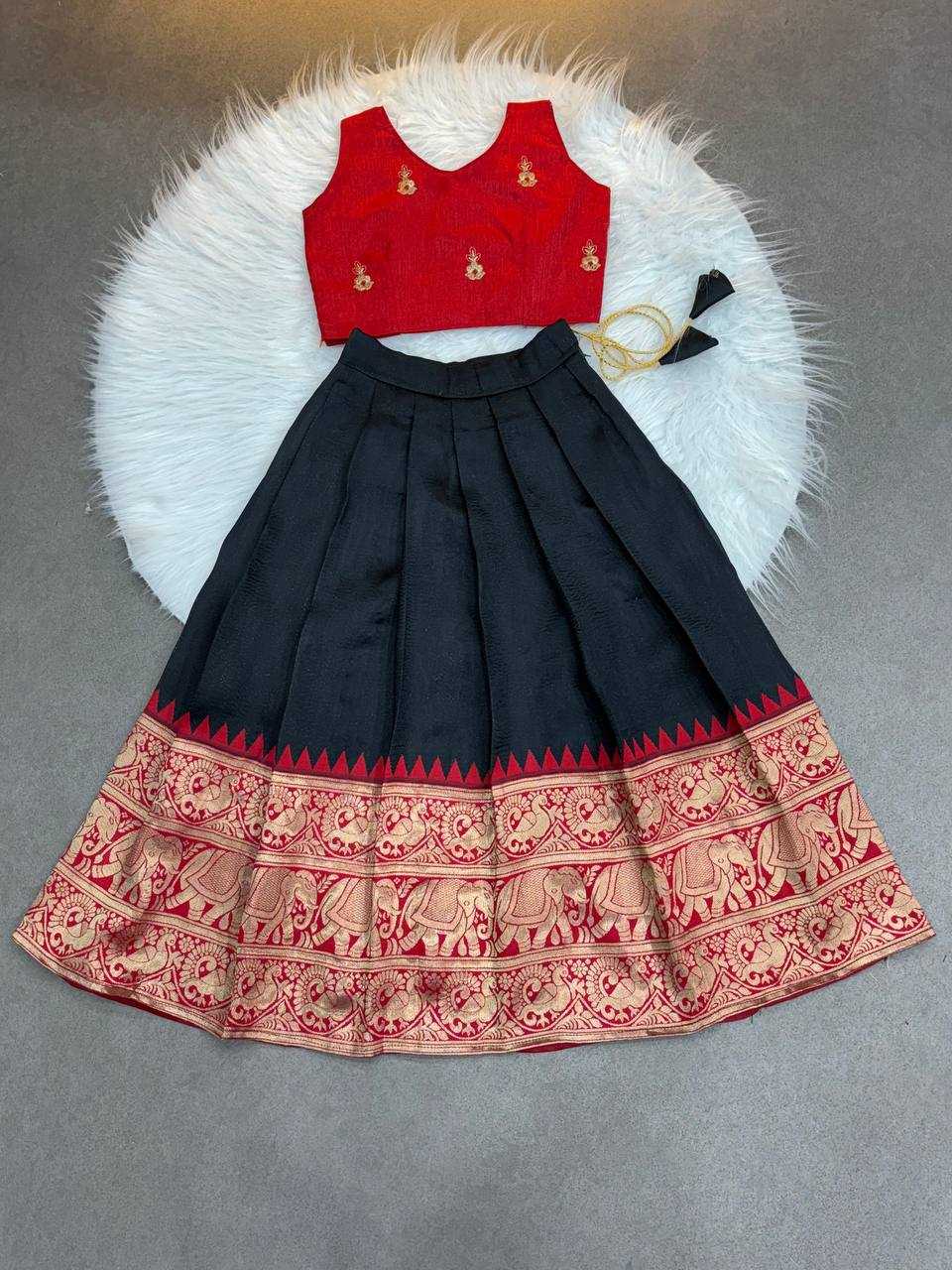 Ynf Soft Silk KESH709 12 Kids Wear Wholesale Kids Lehenga Kids Co-ord Set Kids Lehenga Choli Manufacturer- Kids Exports