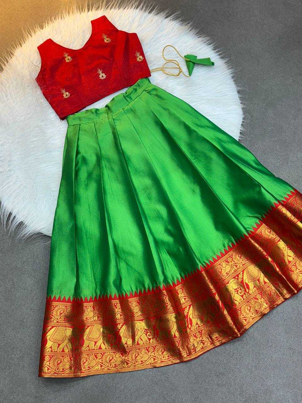 Ynf Soft Silk KESH709 12 Kids Wear Wholesale Kids Lehenga Kids Co-ord Set Kids Lehenga Choli Manufacturer- Kids Exports