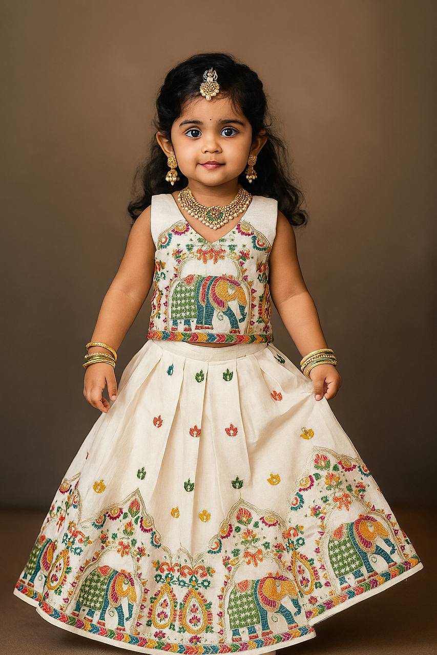 Ynf Soft Silk KESH709 17 Kids Wear Wholesale Kids Co-ord Set Kids Lehenga Choli Girls Ethnic Wear Manufacturer- Kids Exports