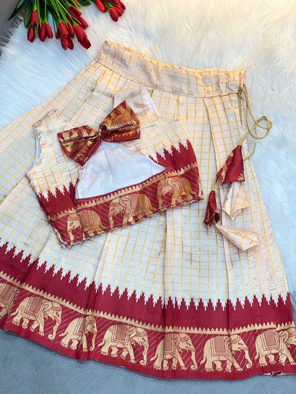 Ynf Soft Silk KESH709 17 Kids Wear Wholesale Kids Co-ord Set Kids Lehenga Choli Girls Ethnic Wear Manufacturer- Kids Exports