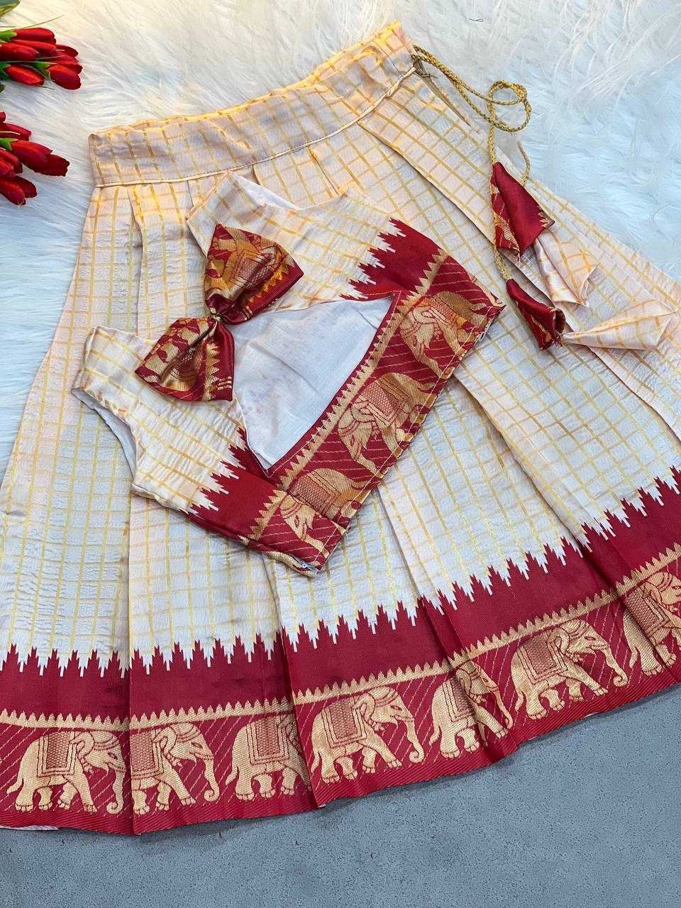 Ynf Soft Silk KESH709 17 Kids Wear Wholesale Kids Co-ord Set Kids Lehenga Choli Girls Ethnic Wear Manufacturer- Kids Exports