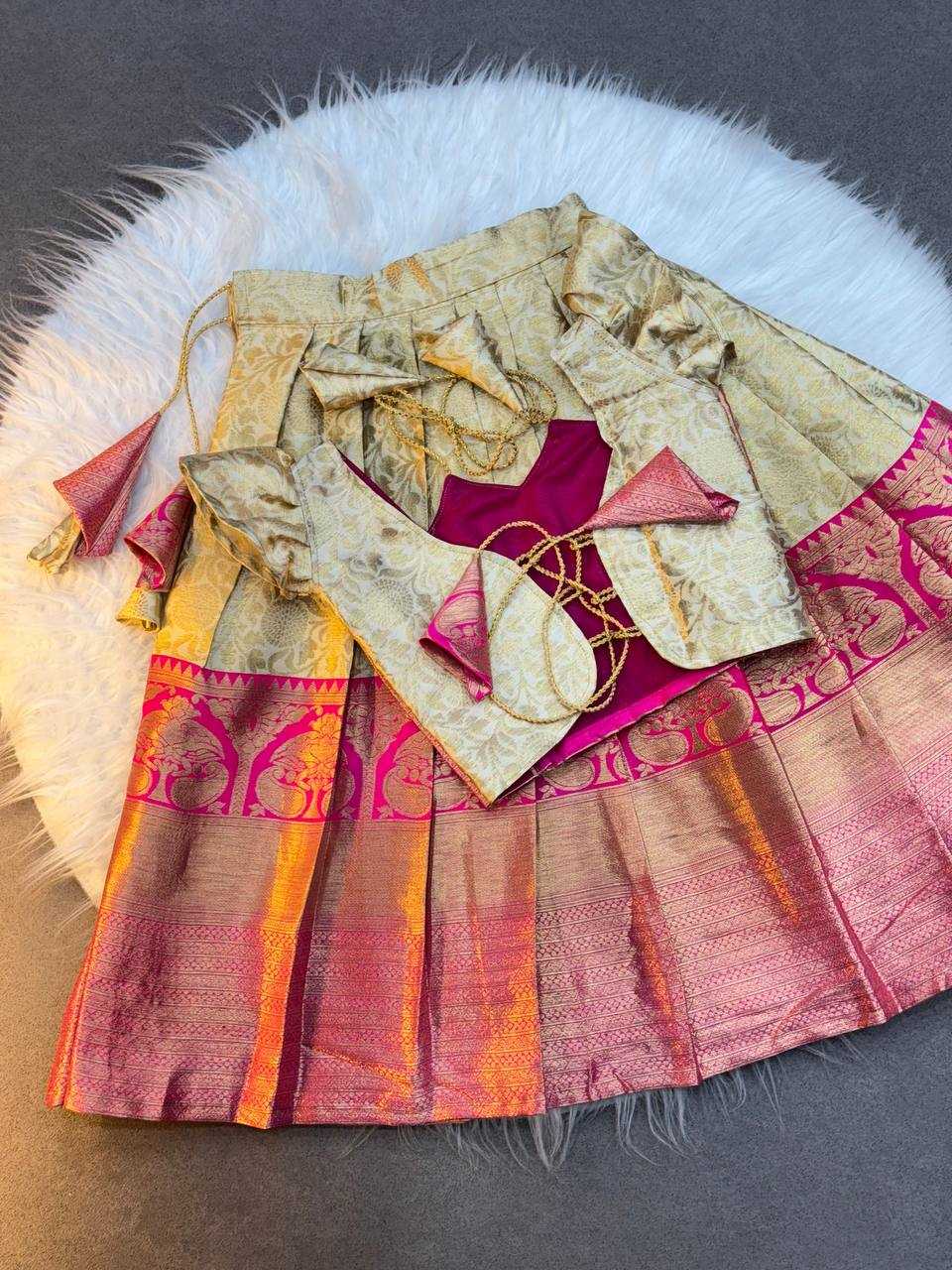 Ynf Soft Silk KESH709 21 Kids Wear Wholesale Kids Lehenga Kids Co-ord Set Kids Lehenga Choli Manufacturer- Kids Exports