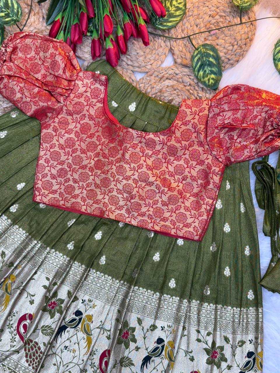 Ynf Soft Silk KESH709 23 Kids Wear Wholesale Kids Lehenga Kids Co-ord Set Kids Lehenga Choli Manufacturer- Kids Exports