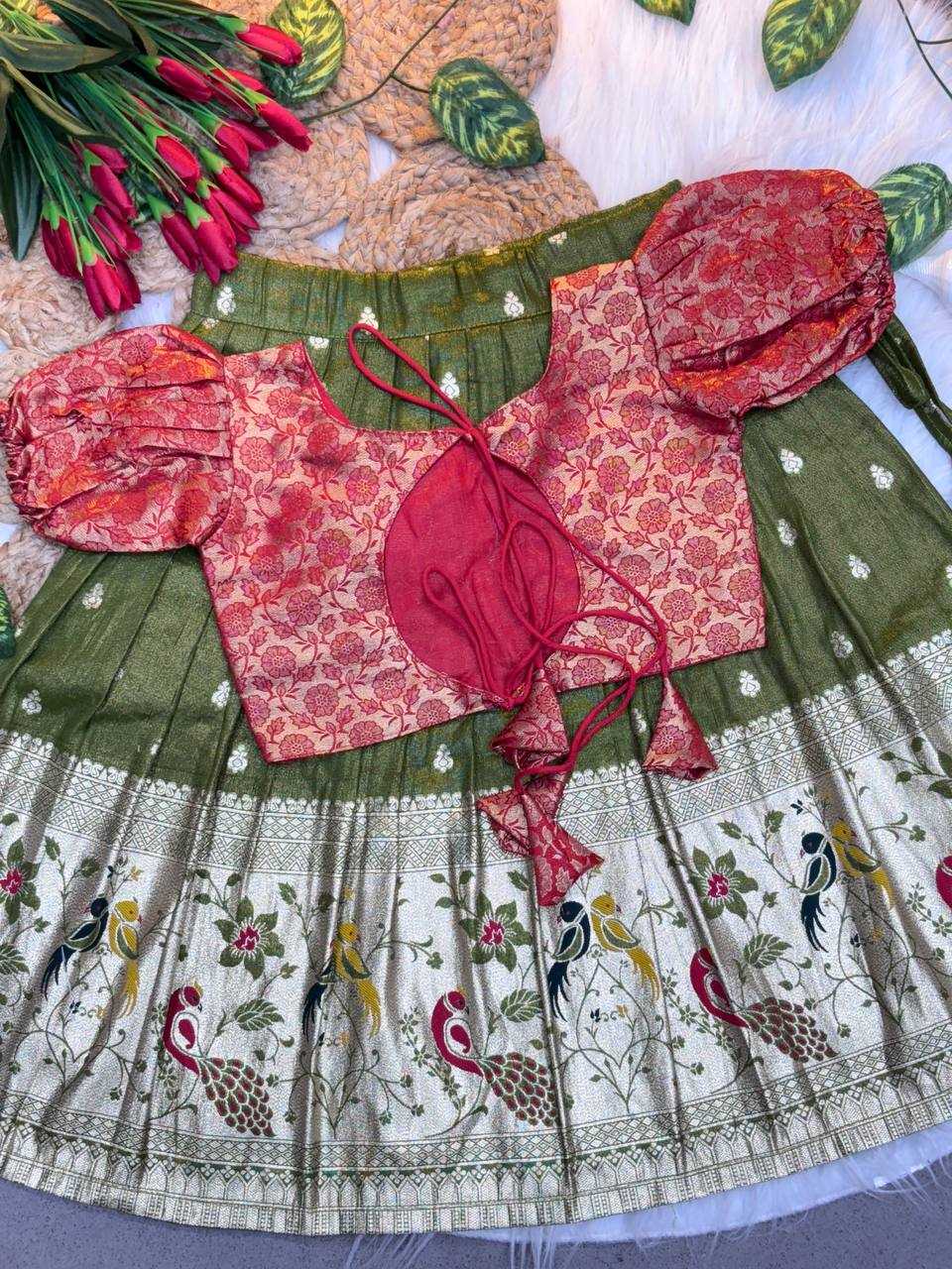 Ynf Soft Silk KESH709 23 Kids Wear Wholesale Kids Lehenga Kids Co-ord Set Kids Lehenga Choli Manufacturer- Kids Exports