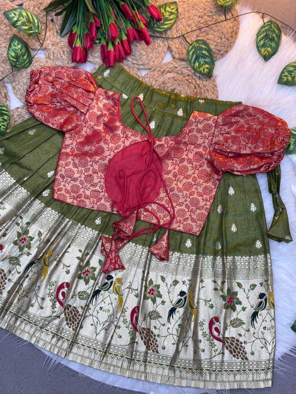 Ynf Soft Silk KESH709 23 Kids Wear Wholesale Kids Lehenga Kids Co-ord Set Kids Lehenga Choli Manufacturer- Kids Exports