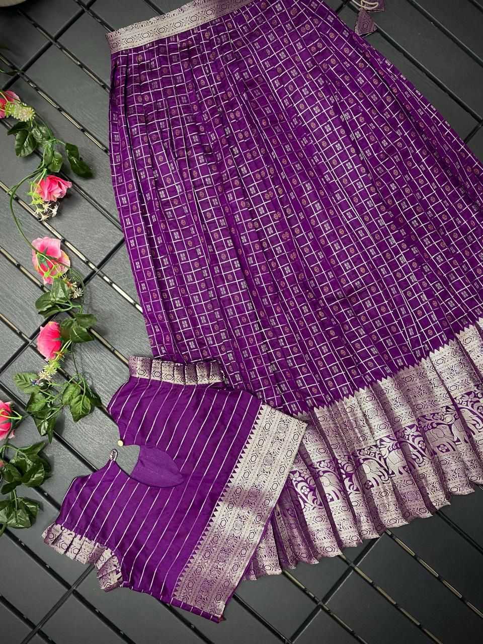 Ynf Soft Silk RIN235 kanchipuram Kids Wear Wholesale Kids Lehenga Kids Ethnic Wear Baby Girl Lehenga Manufacturer- Kids Exports