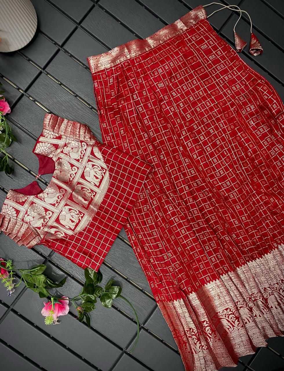 Ynf Soft Silk RIN235 kanchipuram Kids Wear Wholesale Kids Lehenga Kids Ethnic Wear Baby Girl Lehenga Manufacturer- Kids Exports