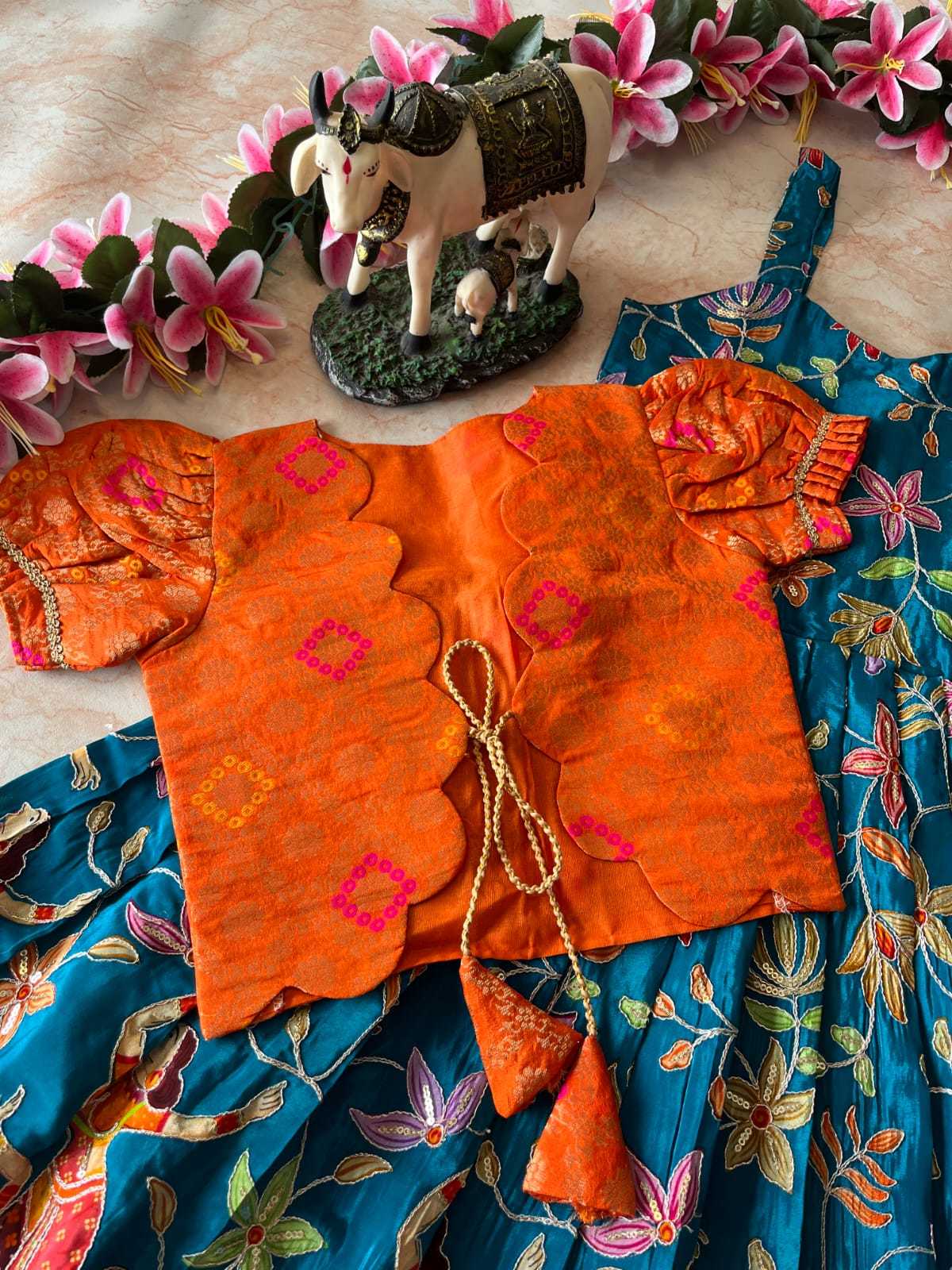 Ynf Viscose RIN235 pranil Kids Wear Wholesale Kids Gown Kids Ethnic Gowns Kids Wedding Outfits Manufacturer- Kids Exports