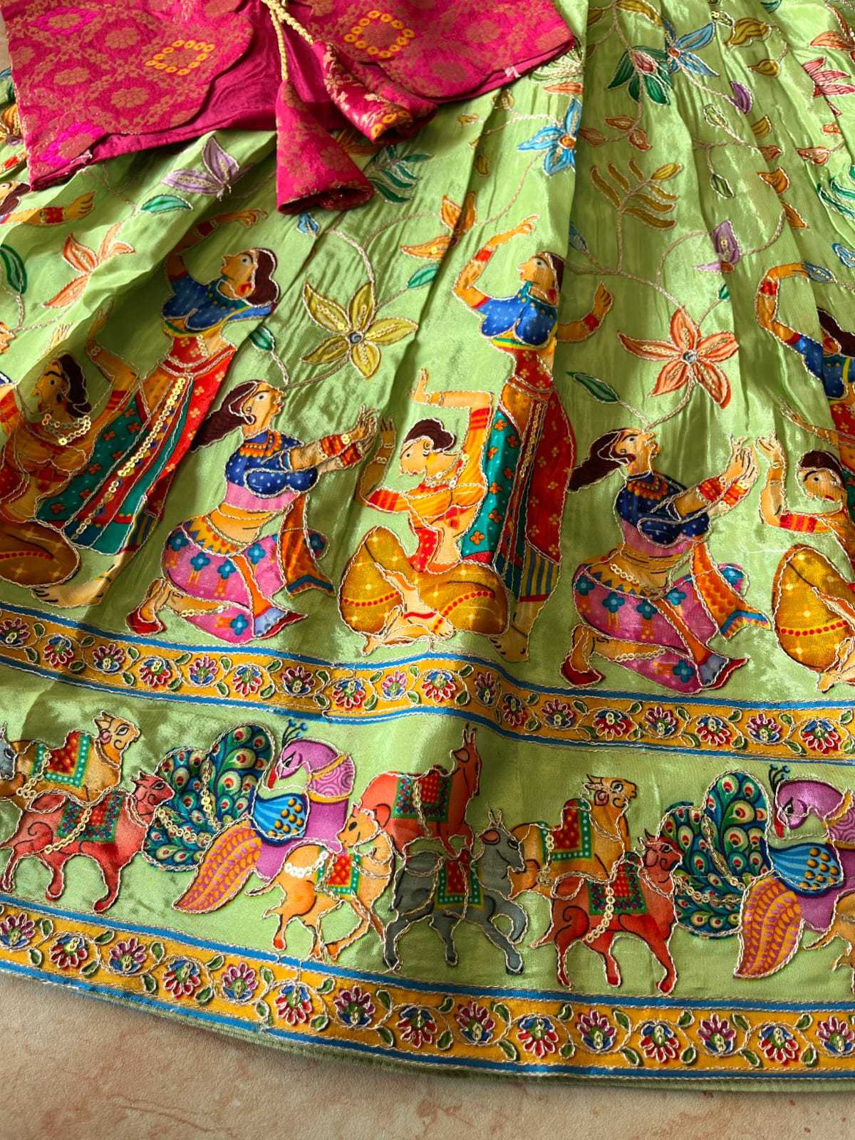 Ynf Viscose RIN235 pranil Kids Wear Wholesale Kids Gown Kids Ethnic Gowns Kids Wedding Outfits Manufacturer- Kids Exports