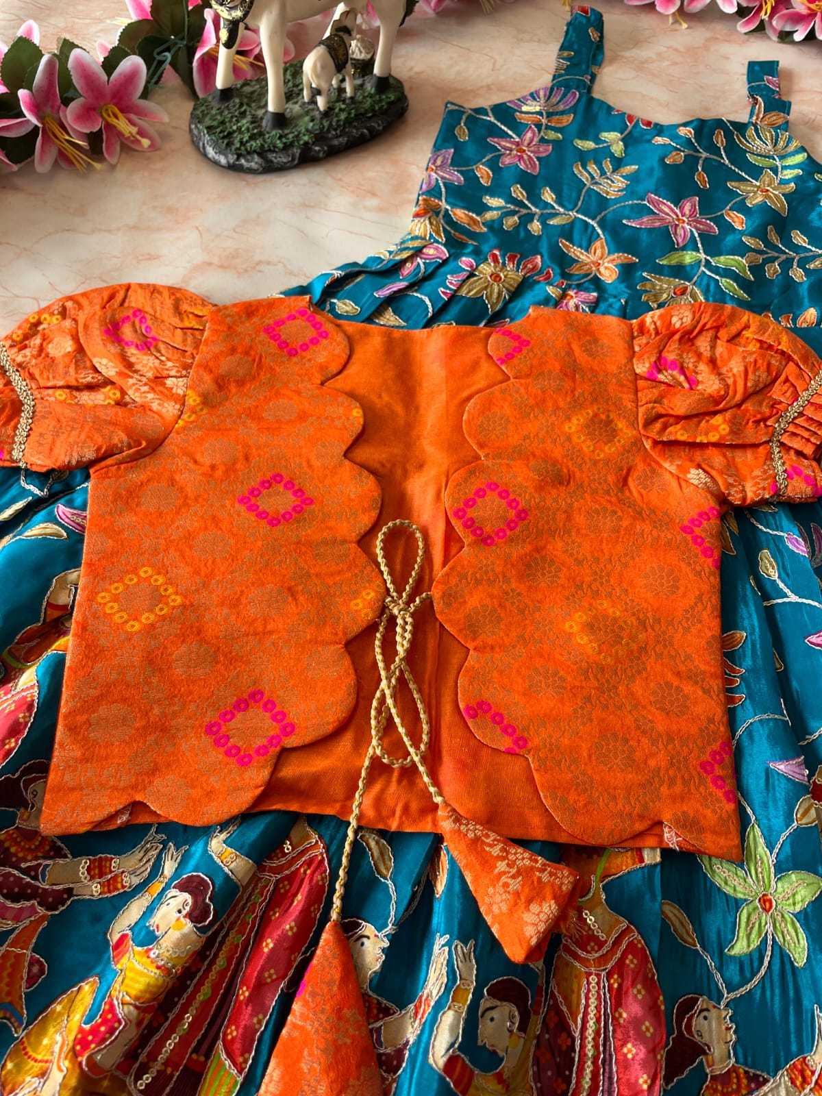 Ynf Viscose RIN235 pranil Kids Wear Wholesale Kids Gown Kids Ethnic Gowns Kids Wedding Outfits Manufacturer- Kids Exports