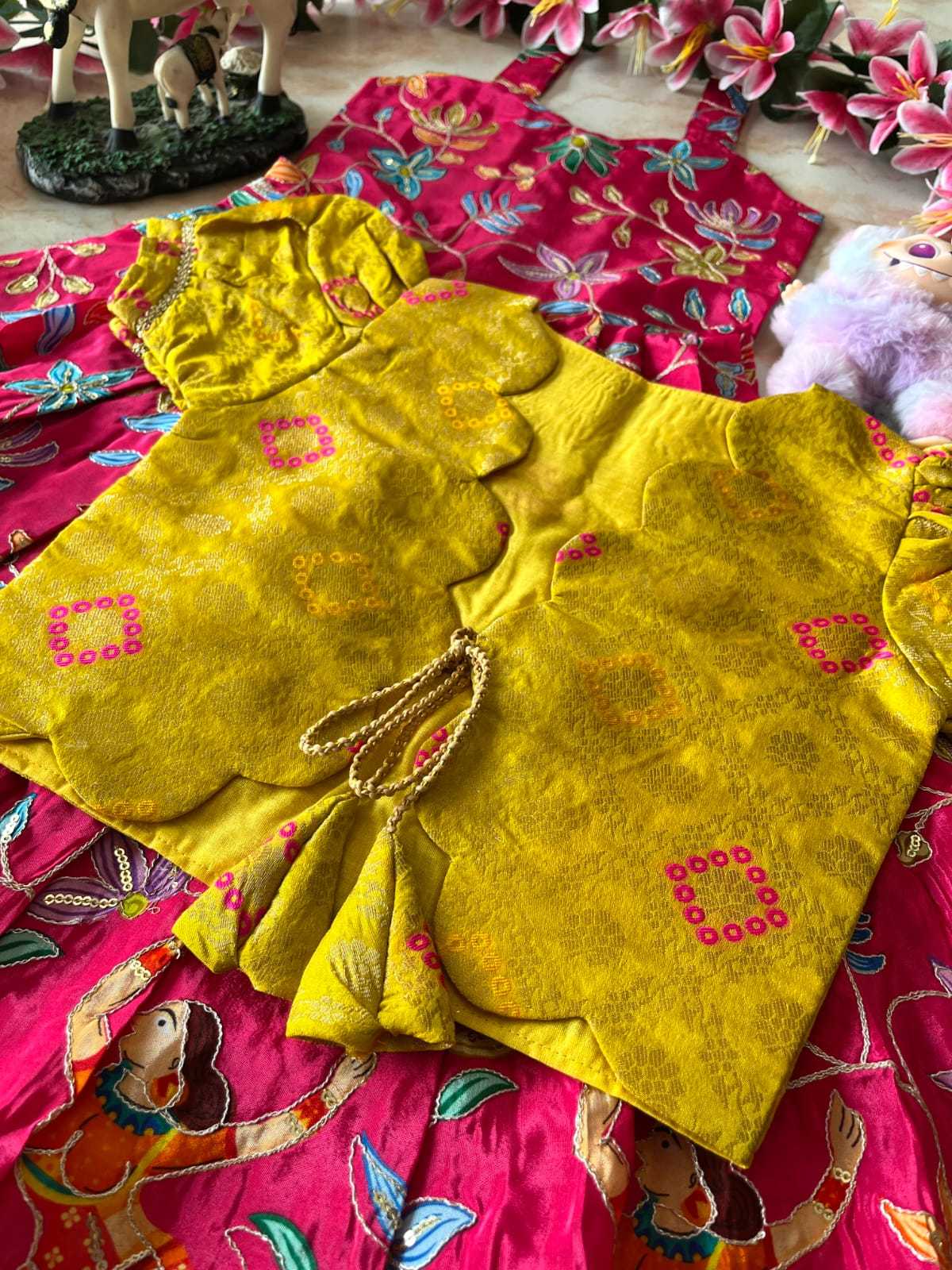 Ynf Viscose RIN235 pranil Kids Wear Wholesale Kids Gown Kids Ethnic Gowns Kids Wedding Outfits Manufacturer- Kids Exports