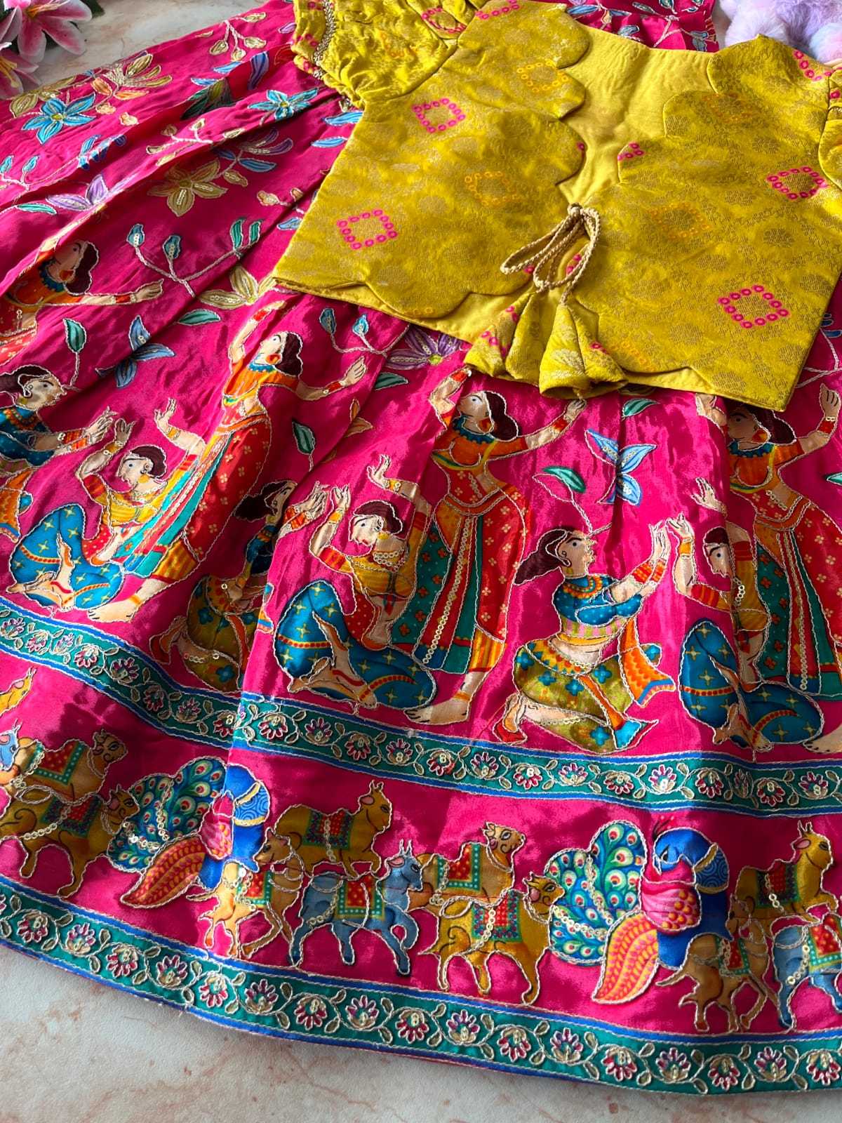 Ynf Viscose RIN235 pranil Kids Wear Wholesale Kids Gown Kids Ethnic Gowns Kids Wedding Outfits Manufacturer- Kids Exports