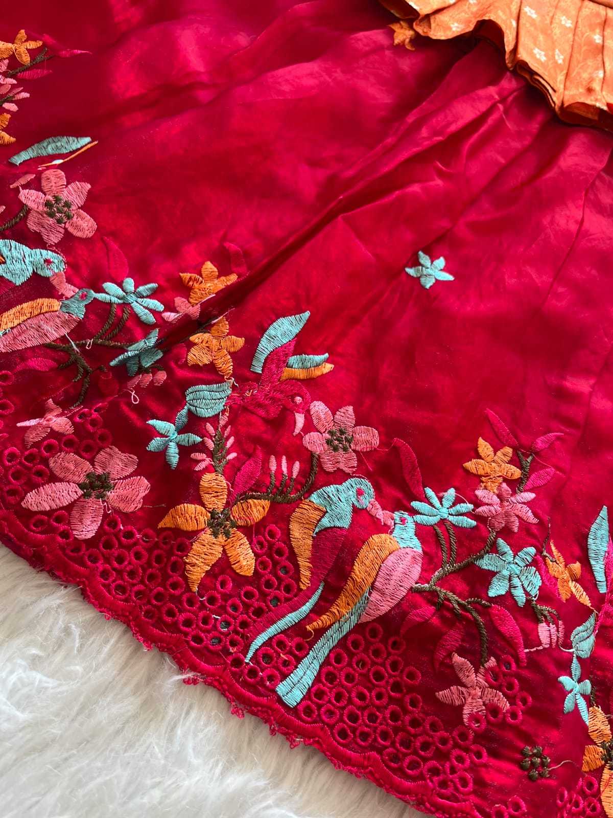 Ynf Viscose RIN235 tissue silk Kids Wear Wholesale Kids Lehenga Kids Lehenga Choli Baby Girl Lehenga Manufacturer- Kids Exports
