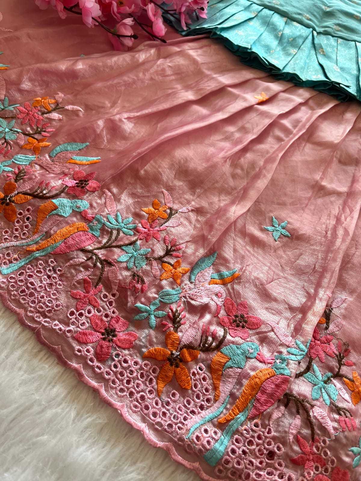 Ynf Viscose RIN235 tissue silk Kids Wear Wholesale Kids Lehenga Kids Lehenga Choli Baby Girl Lehenga Manufacturer- Kids Exports