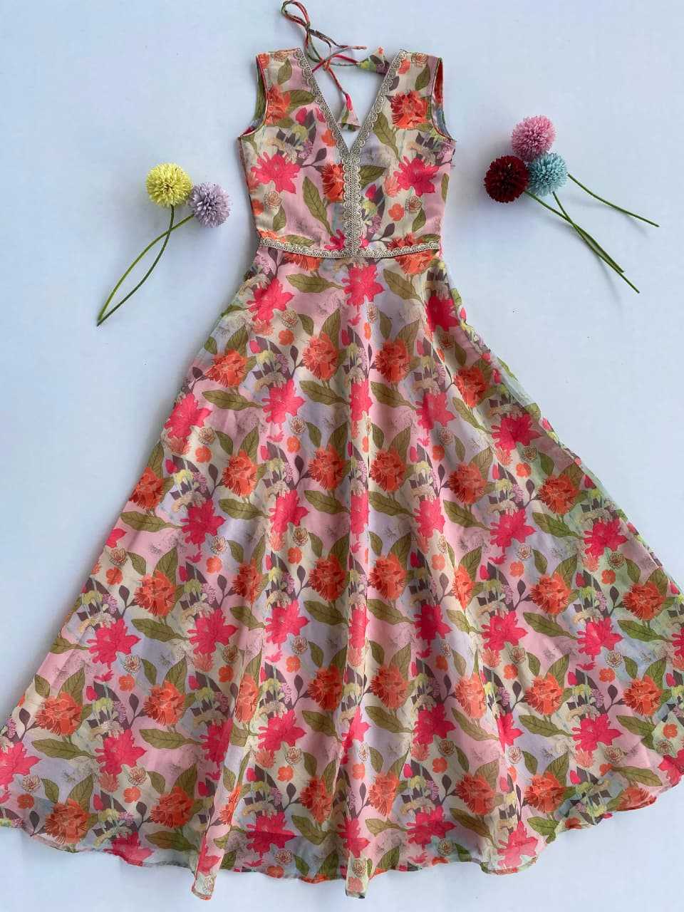 Ynf Chanderi Soft KESH249 K-2077 Kids Wear Festive Collections Wholesale Kids Gown Kids Ethnic Gowns Kids Festive Wear Manufacturer- Kids Exports