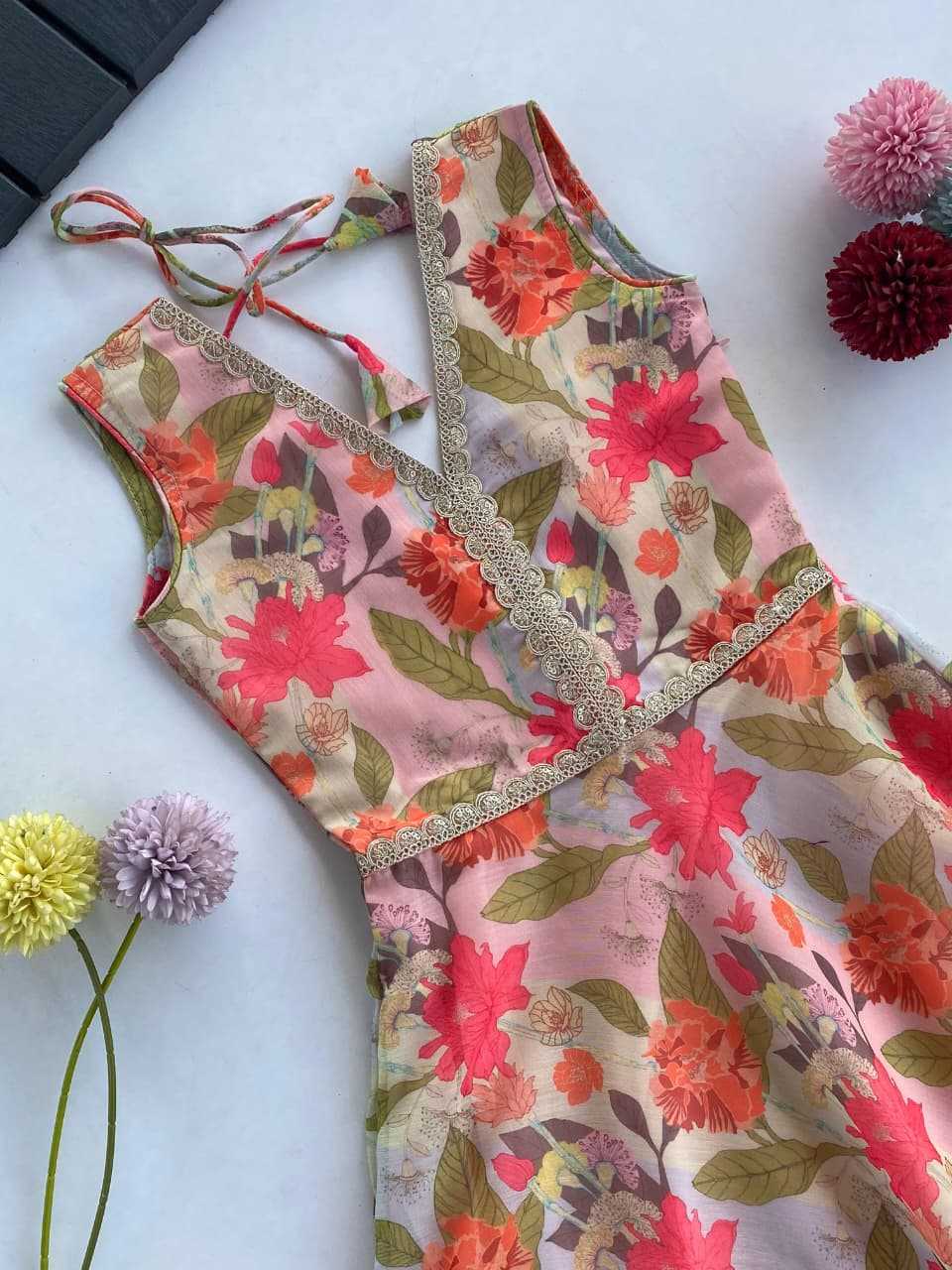 Ynf Chanderi Soft KESH249 K-2077 Kids Wear Festive Collections Wholesale Kids Gown Kids Ethnic Gowns Kids Party Wear Ethnic Manufacturer- Kids Exports