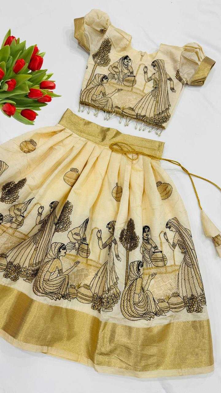 Ynf Chinon RIN235 CRUSH Kids Wear Festive Collections Wholesale Kids Lehenga Kids Lehenga Choli Baby Girl Lehenga Manufacturer- Kids Exports