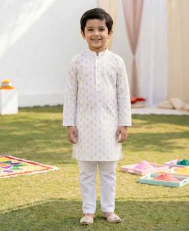 Ynf Cotton RIN223 Boys Kurta Pajama Kids Wear Wholesale Boys Kurta Pyjama Kids Traditional Outfits Kids Kurta Pajama Manufacturer- Kids Exports