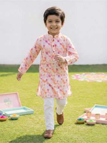 Ynf Cotton RIN223 Boys Kurta Pajama Kids Wear Wholesale Boys Kurta Pyjama Kids Traditional Outfits Kids Kurta Pajama Manufacturer- Kids Exports