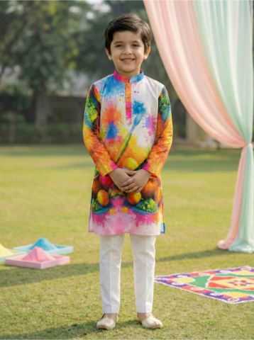 Ynf Cotton RIN223 Boys Kurta Pajama Kids Wear Wholesale Boys Kurta Pyjama Kids Traditional Outfits Kids Kurta Pajama Manufacturer- Kids Exports