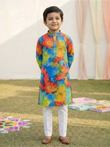 Ynf Cotton RIN223 Boys Kurta Pajama Kids Wear Wholesale Boys Kurta Pyjama Kids Traditional Outfits Kids Kurta Pajama Manufacturer- Kids Exports