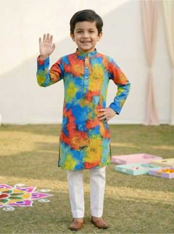 Ynf Cotton RIN223 Boys Kurta Pajama Kids Wear Wholesale Boys Kurta Pyjama Kids Traditional Outfits Kids Kurta Pajama Manufacturer- Kids Exports