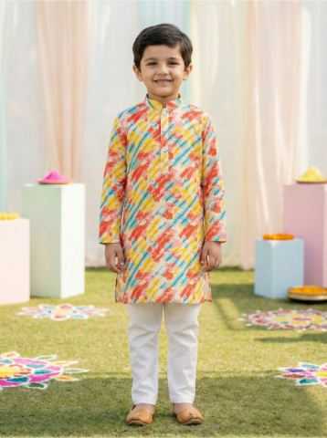 Ynf Cotton RIN223 Boys Kurta Pajama Kids Wear Wholesale Boys Kurta Pyjama Kids Traditional Outfits Kids Kurta Pajama Manufacturer- Kids Exports