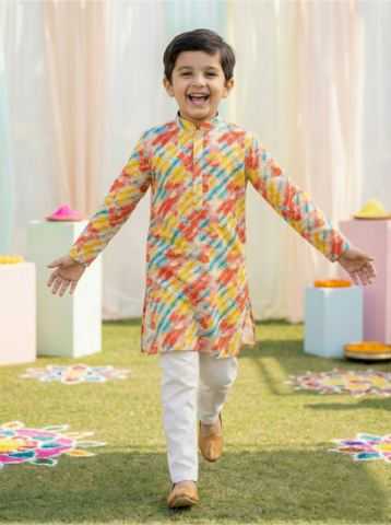 Ynf Cotton RIN223 Boys Kurta Pajama Kids Wear Wholesale Boys Kurta Pyjama Kids Traditional Outfits Kids Kurta Pajama Manufacturer- Kids Exports