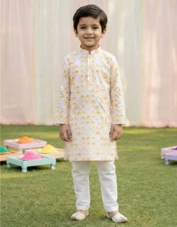 Ynf Cotton RIN223 Boys Kurta Pajama Kids Wear Wholesale Boys Kurta Pyjama Kids Traditional Outfits Kids Kurta Pajama Manufacturer- Kids Exports