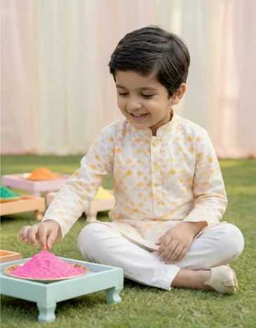 Ynf Cotton RIN223 Boys Kurta Pajama Kids Wear Wholesale Boys Kurta Pyjama Kids Traditional Outfits Kids Kurta Pajama Manufacturer- Kids Exports