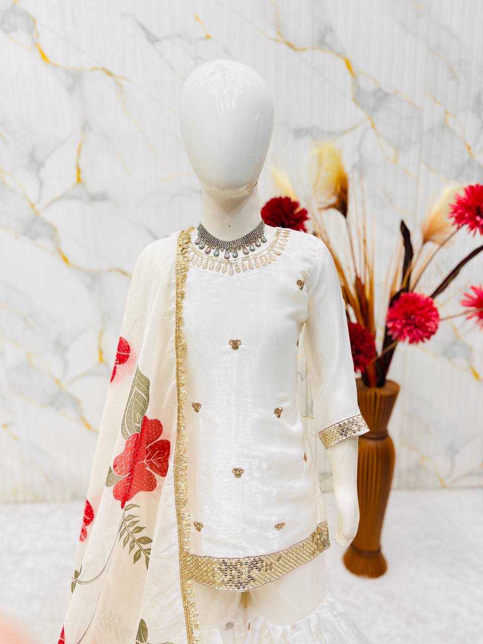 Ynf Fancy KESH415 241 Kids Wear Wholesale Kids Sharara Kids Ethnic Wear Kids Traditional Outfits Manufacturer- Kids Exports