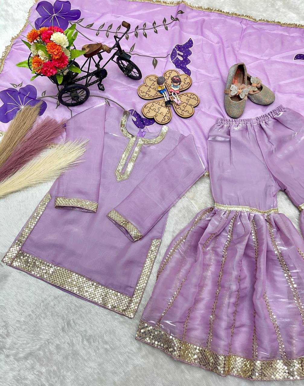 Ynf Fancy KESH415 242 Kids Wear Wholesale Kids Sharara Kids Wedding Outfits Kids Party Wear Ethnic Manufacturer- Kids Exports