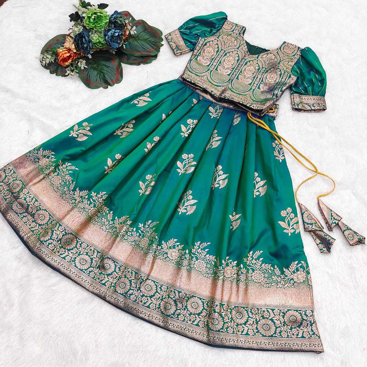 Ynf Fancy RIN235 canvas Kids Wear Wholesale Kids Lehenga Kids Festive Wear Kids Party Wear Ethnic Manufacturer- Kids Exports