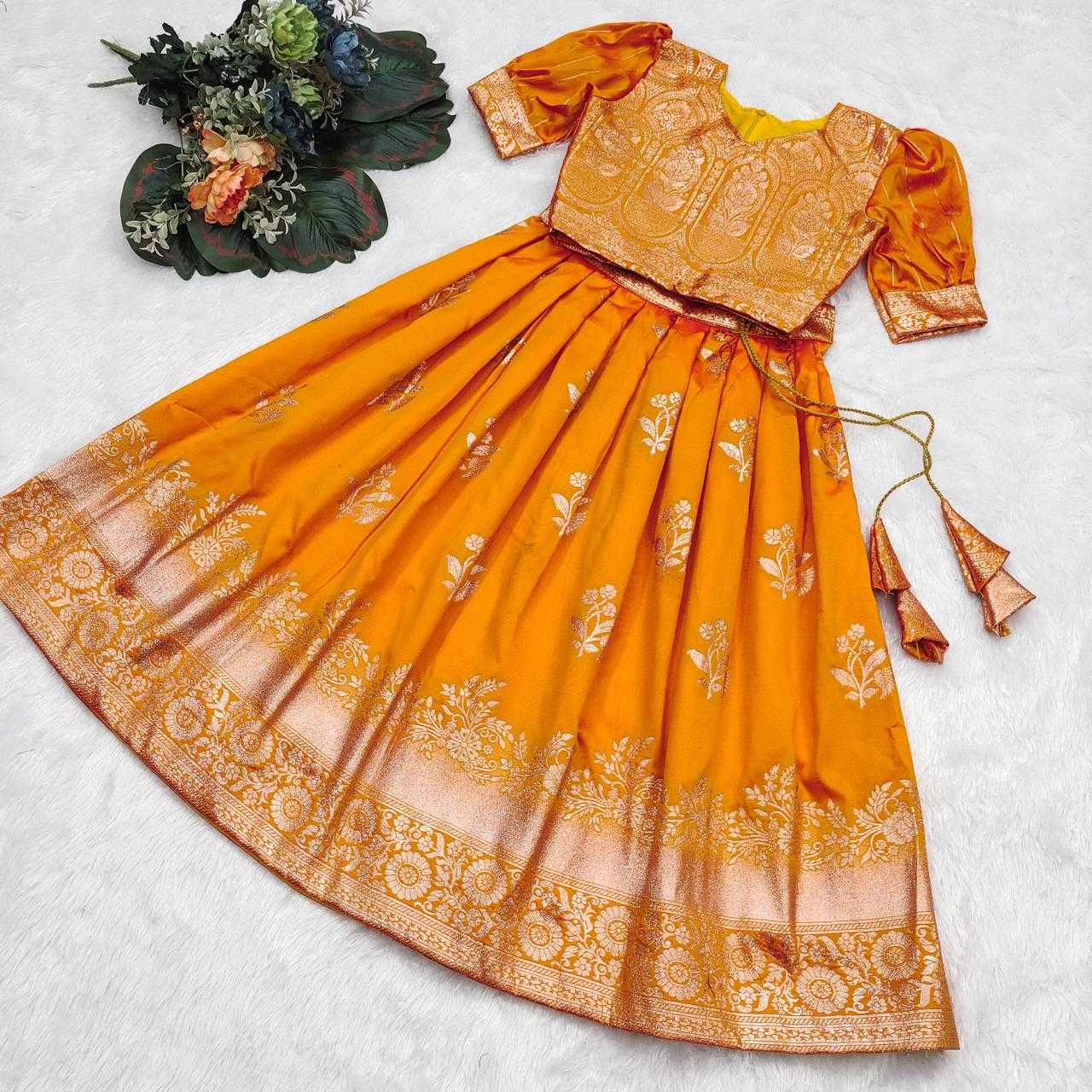 Ynf Fancy RIN235 canvas Kids Wear Wholesale Kids Lehenga Kids Festive Wear Kids Party Wear Ethnic Manufacturer- Kids Exports