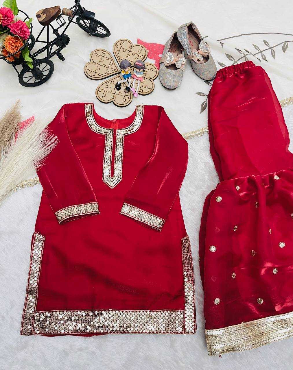 Ynf FENDY Silk KESH415 240 Kids Wear Wholesale Kids Ethnic Wear Kids Traditional Outfits Kids Wedding Outfits Manufacturer- Kids Exports