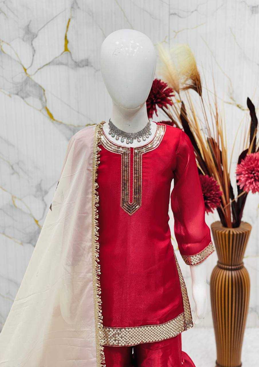 Ynf FENDY Silk KESH415 240 Kids Wear Wholesale Kids Ethnic Wear Kids Traditional Outfits Kids Wedding Outfits Manufacturer- Kids Exports