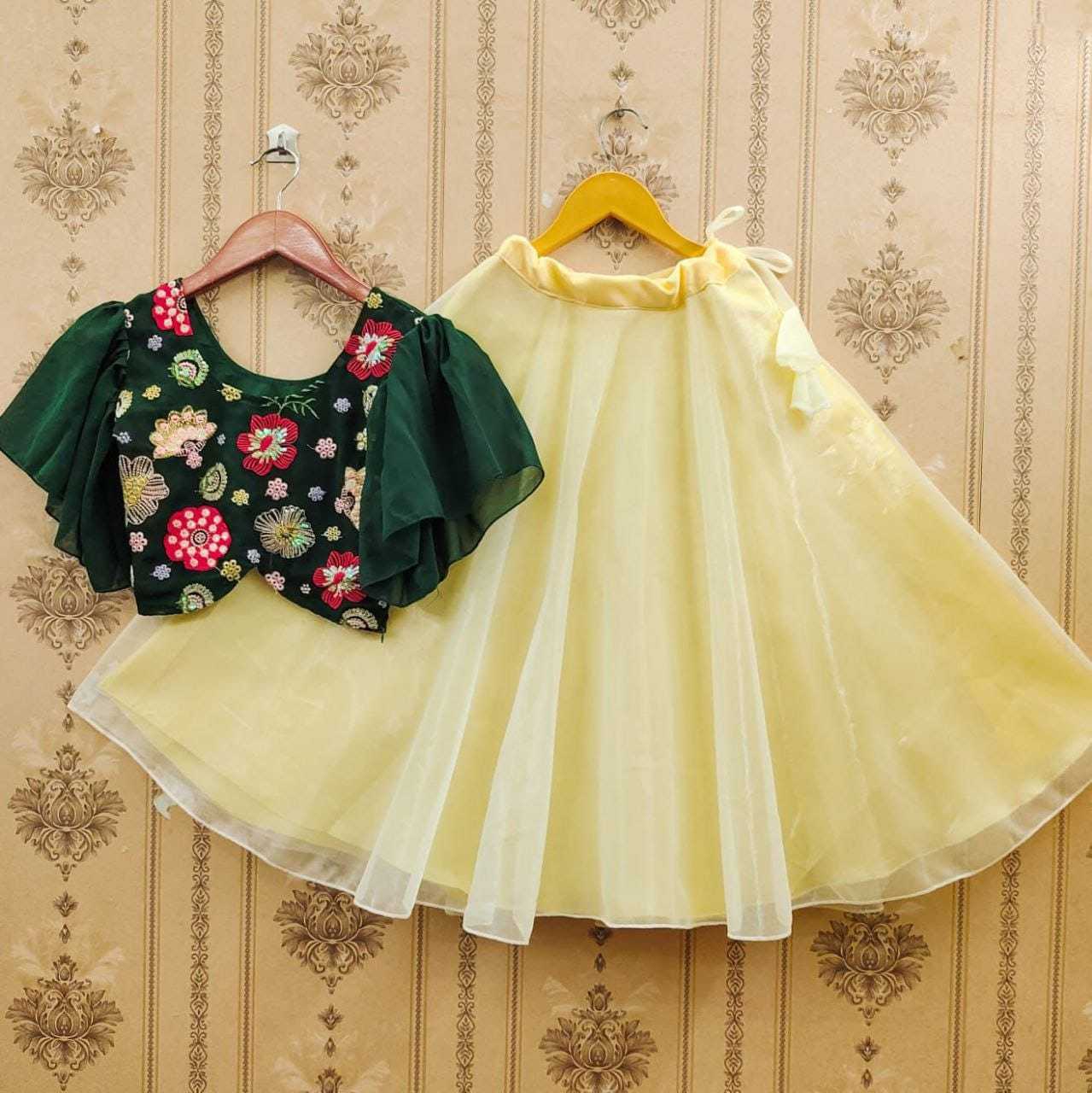Ynf Georgette RIN235 Most Kids Wear Wholesale Kids Lehenga Kids Designer Frock Kids Party Wear Ethnic Manufacturer- Kids Exports