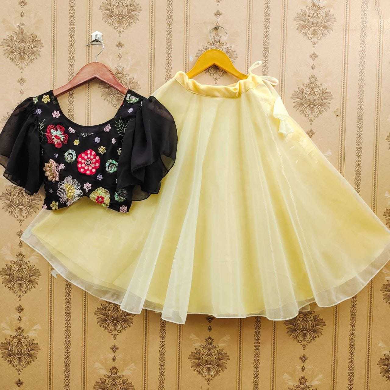 Ynf Georgette RIN235 Most Kids Wear Wholesale Kids Lehenga Kids Designer Frock Kids Party Wear Ethnic Manufacturer- Kids Exports