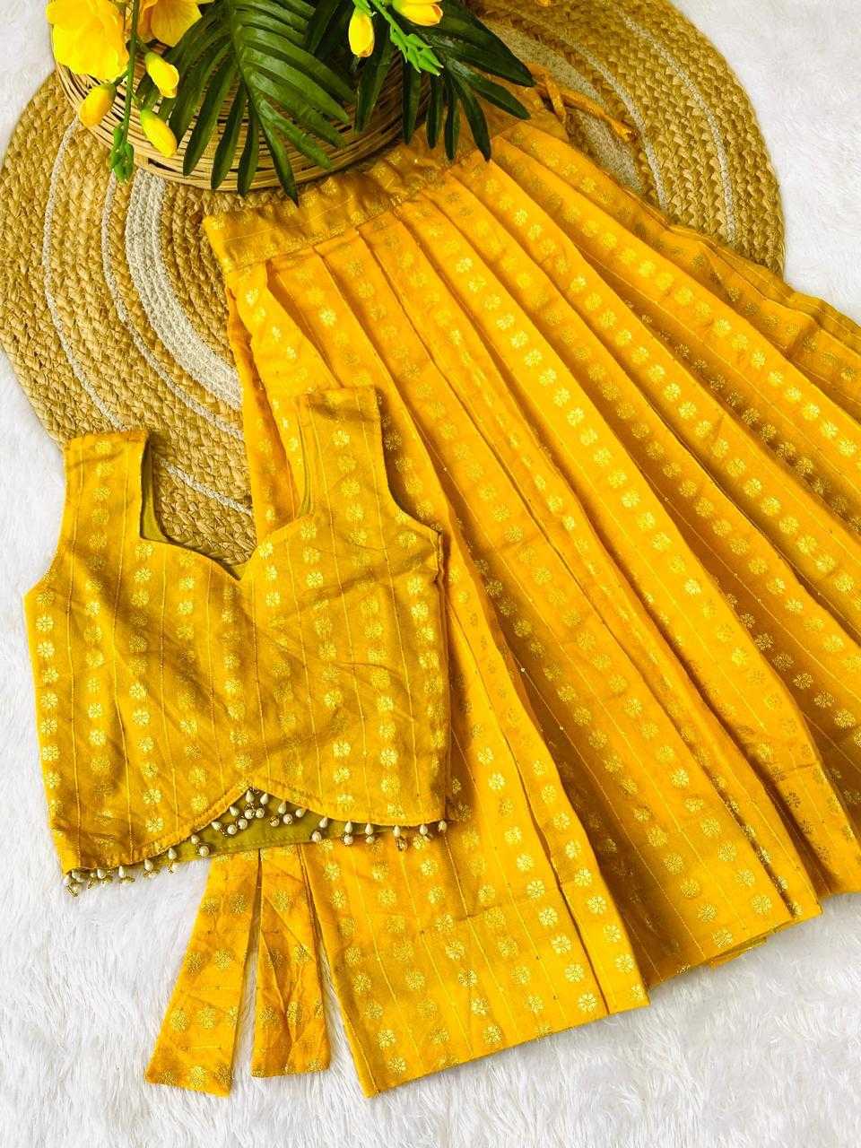Ynf Heavy Silk KESH503 8173 Kids Wear Festive Collections Wholesale Kids Lehenga Kids Lehenga Choli Kids Festive Wear Manufacturer- Kids Exports