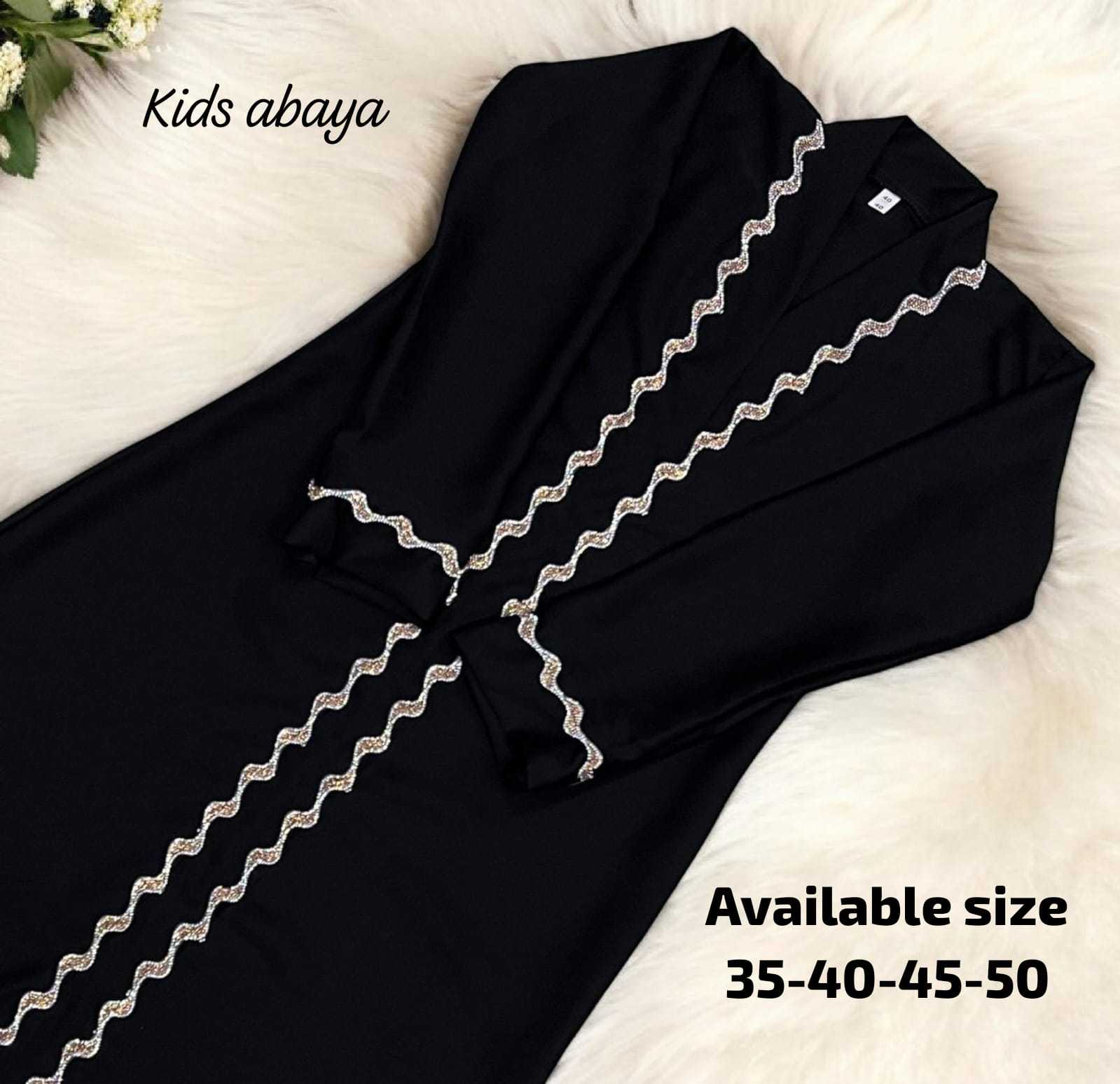 Ynf Imported KESH557 Mat Kids Wear Islamic Clothing Wholesale Abaya Hijab Manufacturer- Kids Exports