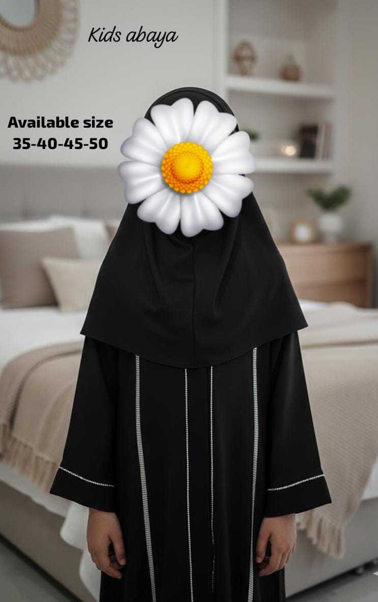 Ynf Imported KESH557 nid Kids Wear Islamic Clothing Wholesale Abaya Hijab Manufacturer- Kids Exports