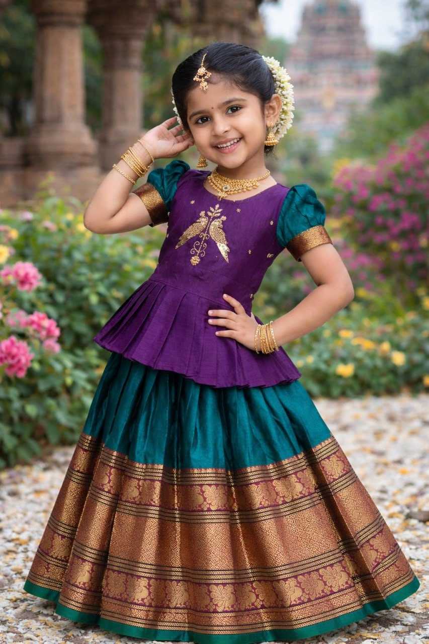 Ynf Jacquard KESH642 081 Kids Wear Wholesale Kids Lehenga Kids Ethnic Wear Kids Lehenga Choli Manufacturer- Kids Exports