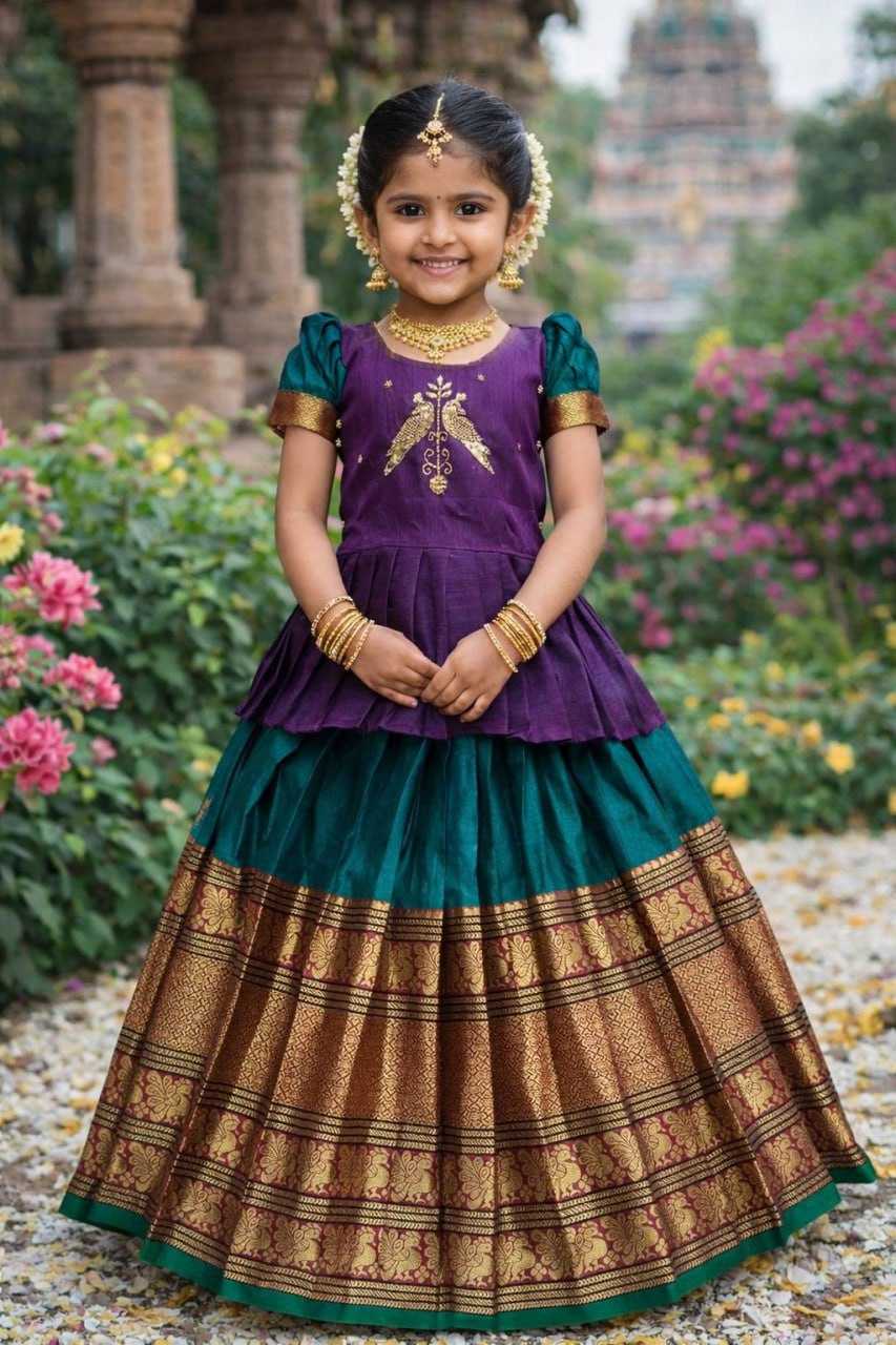 Ynf Jacquard KESH642 081 Kids Wear Wholesale Kids Lehenga Kids Ethnic Wear Kids Lehenga Choli Manufacturer- Kids Exports