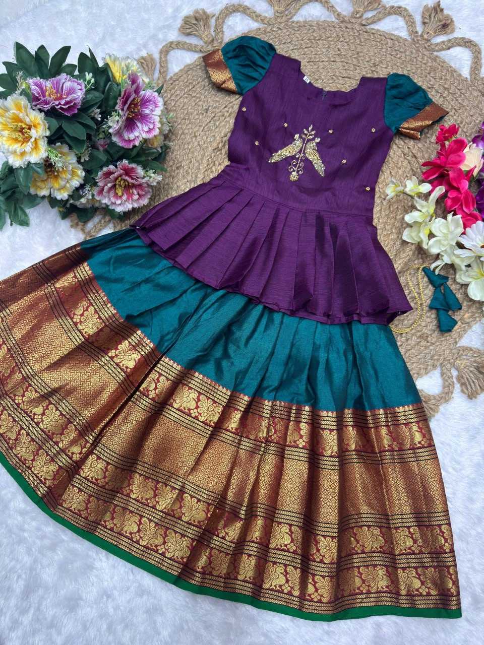 Ynf Jacquard KESH642 081 Kids Wear Wholesale Kids Lehenga Kids Ethnic Wear Kids Lehenga Choli Manufacturer- Kids Exports