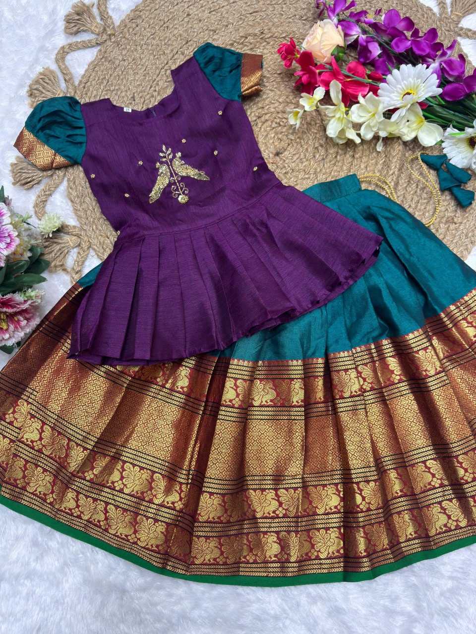 Ynf Jacquard KESH642 081 Kids Wear Wholesale Kids Lehenga Kids Ethnic Wear Kids Lehenga Choli Manufacturer- Kids Exports