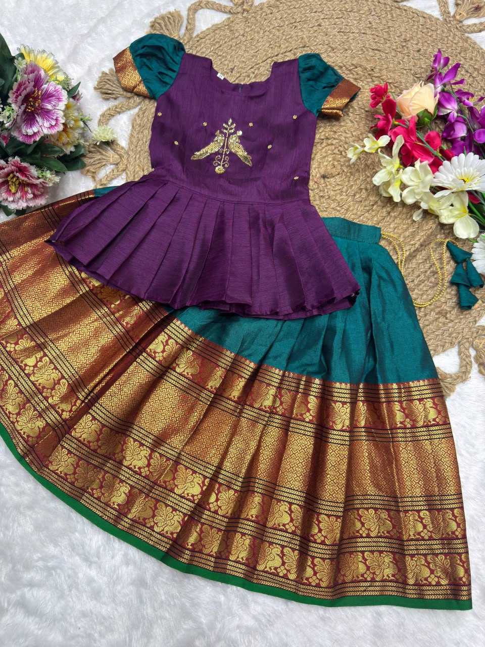Ynf Jacquard KESH642 081 Kids Wear Wholesale Kids Lehenga Kids Ethnic Wear Kids Lehenga Choli Manufacturer- Kids Exports