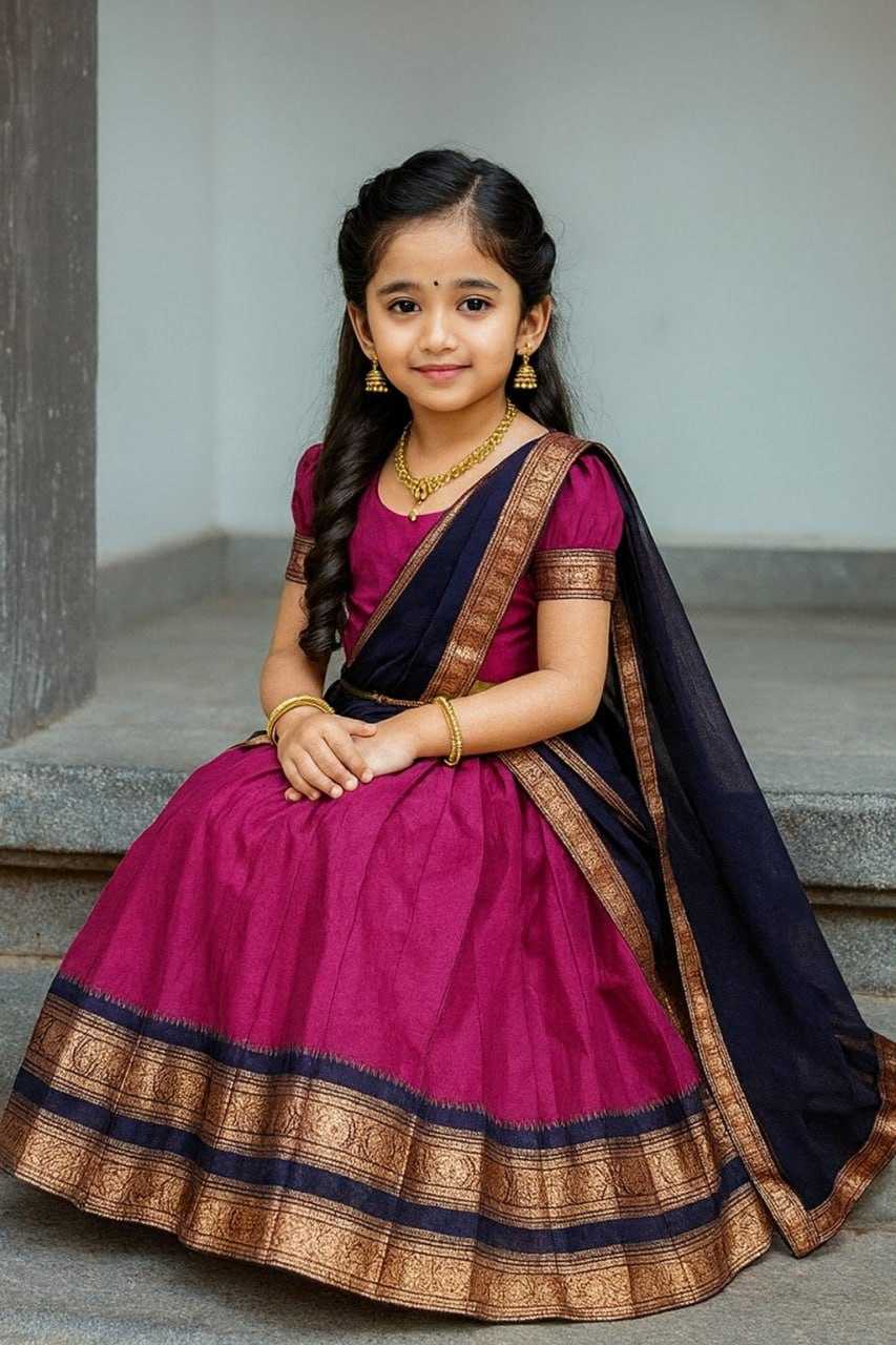 Ynf Lichi Silk KESH642 008 Kids Wear Wholesale Kids Lehenga Girls Ethnic Wear Baby Girl Lehenga Manufacturer- Kids Exports