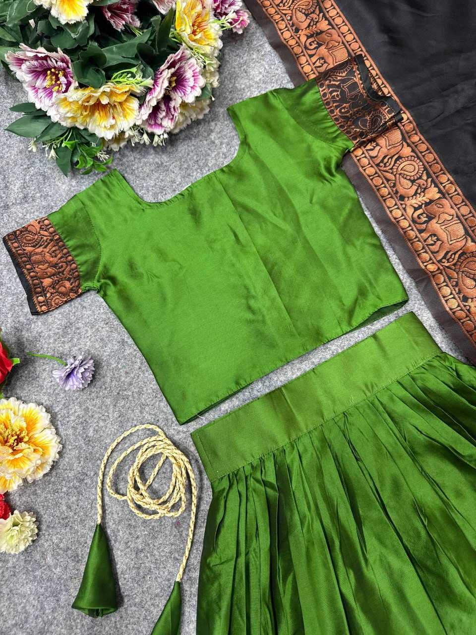 Ynf Lichi Silk KESH642 008 Kids Wear Wholesale Kids Lehenga Girls Ethnic Wear Baby Girl Lehenga Manufacturer- Kids Exports