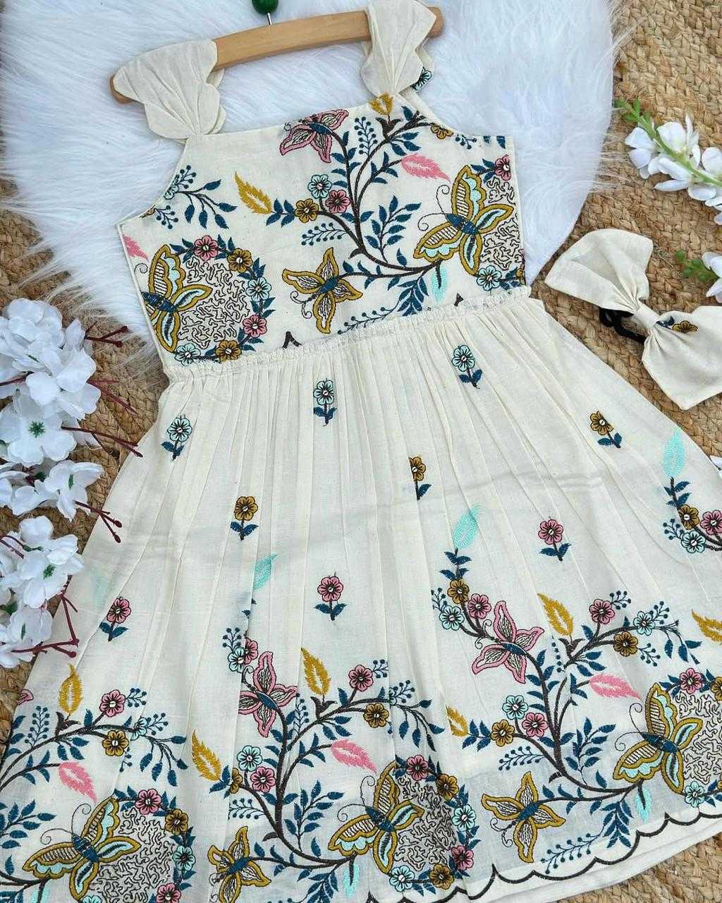 Ynf Pure Cotton KESH622 CORA COTTONSKIRT Kids Wear Wholesale Kids Frocks Girls Cotton Frocks Kids Ethnic Wear Manufacturer- Kids Exports