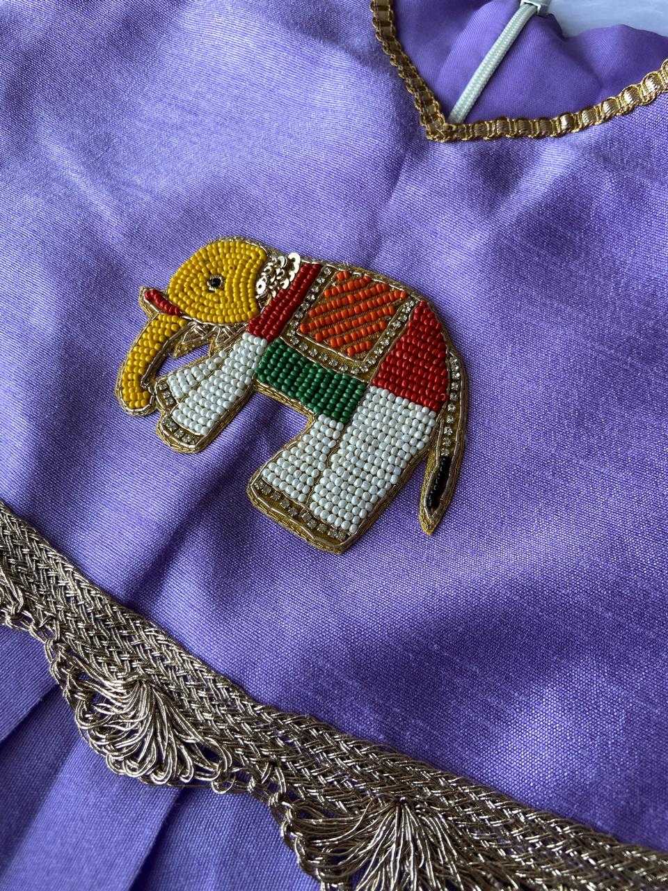 Ynf Pure Viscos RIN235 paavadai Kids Wear Wholesale Kids Lehenga Kids Traditional Outfits Kids Festive Wear Manufacturer- Kids Exports